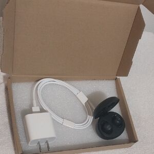 Wireless Black Earbud Headphones